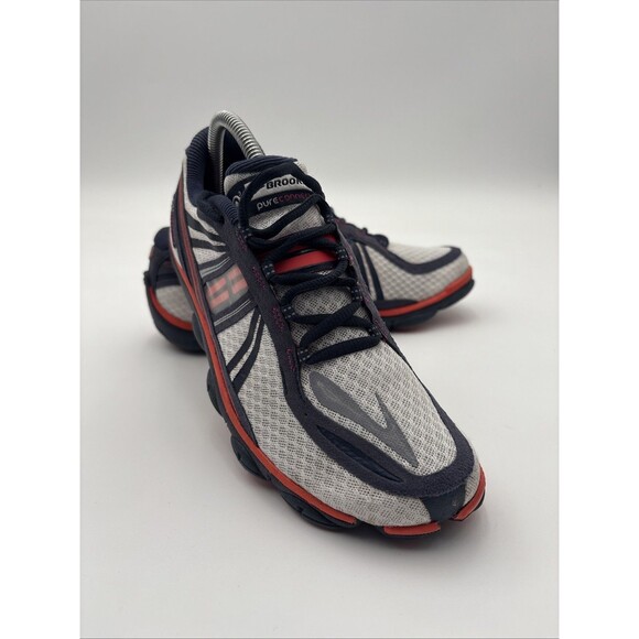 (967) Brooks Pure Connect 3 Shoes Womens 9 Sneaker Blue Orange Running Active - Picture 1 of 9